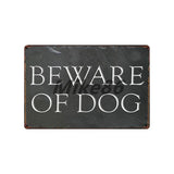 [ Mike86 ] Beware of the DOG GUARD ON DUTY WARNING DANGER Metal Tin Sign Wall Plaque Poster Painting Christmas Decor Art FG-519 - one46.com.au