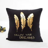 MIHE Merry Christmas Cushion Cover Gold Linen Cotton Soft Cute Throw Pillow Cover Decorative Sofa Pillow Case Pillowcase BZT18 - one46.com.au