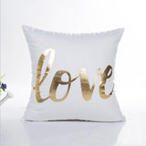 MIHE Merry Christmas Cushion Cover Gold Linen Cotton Soft Cute Throw Pillow Cover Decorative Sofa Pillow Case Pillowcase BZT18 - one46.com.au