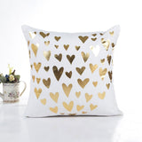 MIHE Merry Christmas Cushion Cover Gold Linen Cotton Soft Cute Throw Pillow Cover Decorative Sofa Pillow Case Pillowcase BZT18 - one46.com.au