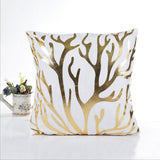 MIHE Merry Christmas Cushion Cover Gold Linen Cotton Soft Cute Throw Pillow Cover Decorative Sofa Pillow Case Pillowcase BZT18 - one46.com.au