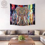 Morigins Custom Tapestry Boho Home Decor Mandala Animales Tapestries Elephant Pattern Wall Blanket Fashion Psychedelic Tapestry - one46.com.au