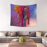 Morigins Custom Tapestry Boho Home Decor Mandala Animales Tapestries Elephant Pattern Wall Blanket Fashion Psychedelic Tapestry - one46.com.au