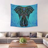 Morigins Custom Tapestry Boho Home Decor Mandala Animales Tapestries Elephant Pattern Wall Blanket Fashion Psychedelic Tapestry - one46.com.au