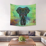 Morigins Custom Tapestry Boho Home Decor Mandala Animales Tapestries Elephant Pattern Wall Blanket Fashion Psychedelic Tapestry - one46.com.au