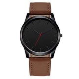 Best Selling Men Leather Military Watch Luxury High Quality Male Sport Watch Quartz Analog Clock Watches Relogio Masculino - one46.com.au