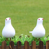 Doves Artificial Foam Feather White Pigeon Bird Craft Birds DIY Home Party Decorations Wedding Ornament - one46.com.au