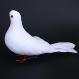Doves Artificial Foam Feather White Pigeon Bird Craft Birds DIY Home Party Decorations Wedding Ornament - one46.com.au