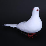 Doves Artificial Foam Feather White Pigeon Bird Craft Birds DIY Home Party Decorations Wedding Ornament - one46.com.au