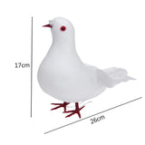 Doves Artificial Foam Feather White Pigeon Bird Craft Birds DIY Home Party Decorations Wedding Ornament - one46.com.au