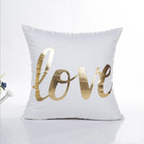 MIHE Merry Christmas Cushion Cover Gold Linen Cotton Soft Cute Throw Pillow Cover Decorative Sofa Pillow Case Pillowcase BZT18 - one46.com.au