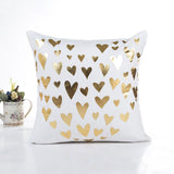 MIHE Merry Christmas Cushion Cover Gold Linen Cotton Soft Cute Throw Pillow Cover Decorative Sofa Pillow Case Pillowcase BZT18 - one46.com.au