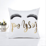 MIHE Merry Christmas Cushion Cover Gold Linen Cotton Soft Cute Throw Pillow Cover Decorative Sofa Pillow Case Pillowcase BZT18 - one46.com.au