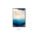 Abstract Modern Dreamy Color Canvas Painting Fashion Golden Poster And Print For Living Room Asile Bedroom Wall Art La imagen HD - one46.com.au