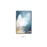 Abstract Modern Dreamy Color Canvas Painting Fashion Golden Poster And Print For Living Room Asile Bedroom Wall Art La imagen HD - one46.com.au