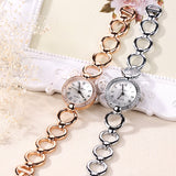 Hot sale Gold Watch Womens Luxury New Lady Dress Quartz-Watch Gifts For Girl Full Stainless Steel Rhinestone Wrist watches - one46.com.au
