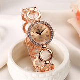 Hot sale Gold Watch Womens Luxury New Lady Dress Quartz-Watch Gifts For Girl Full Stainless Steel Rhinestone Wrist watches - one46.com.au
