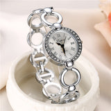 Hot sale Gold Watch Womens Luxury New Lady Dress Quartz-Watch Gifts For Girl Full Stainless Steel Rhinestone Wrist watches - one46.com.au