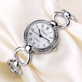 Hot sale Gold Watch Womens Luxury New Lady Dress Quartz-Watch Gifts For Girl Full Stainless Steel Rhinestone Wrist watches - one46.com.au