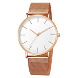 2019 New Arrival Women Watch Mesh Band Stainless Steel Analog Quartz Wristwatch Minimalist Lady Business Luxury Silver Watches - one46.com.au