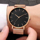 2019 New Arrival Women Watch Mesh Band Stainless Steel Analog Quartz Wristwatch Minimalist Lady Business Luxury Silver Watches - one46.com.au