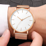 2019 New Arrival Women Watch Mesh Band Stainless Steel Analog Quartz Wristwatch Minimalist Lady Business Luxury Silver Watches - one46.com.au