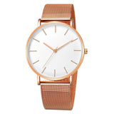 2019 New Arrival Women Watch Mesh Band Stainless Steel Analog Quartz Wristwatch Minimalist Lady Business Luxury Silver Watches - one46.com.au