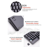 SUNROSE T600 USB Wired Blue Switch Mechanical Keyboard Waterproof 104 Keys 6-Color RGB Backlight Gaming Keyboard for Laptop PC - one46.com.au