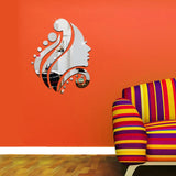 Beauty Girl 3D Mirror Wall Stickers Home Bedroom Decorative Wall Sticker for Kids Room DIY Wall Art Poster - one46.com.au