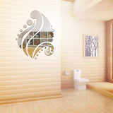 Beauty Girl 3D Mirror Wall Stickers Home Bedroom Decorative Wall Sticker for Kids Room DIY Wall Art Poster - one46.com.au