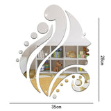 Beauty Girl 3D Mirror Wall Stickers Home Bedroom Decorative Wall Sticker for Kids Room DIY Wall Art Poster - one46.com.au