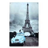 [ Mike86 ] London New York Paris CUBA Tin Sign Custom Travel Poster Personality Classic Iron Painting Decor Art LT-1703 - one46.com.au