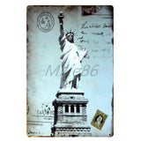 [ Mike86 ] London New York Paris CUBA Tin Sign Custom Travel Poster Personality Classic Iron Painting Decor Art LT-1703 - one46.com.au