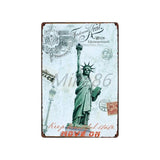 [ Mike86 ] London New York Paris CUBA Tin Sign Custom Travel Poster Personality Classic Iron Painting Decor Art LT-1703 - one46.com.au