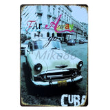 [ Mike86 ] London New York Paris CUBA Tin Sign Custom Travel Poster Personality Classic Iron Painting Decor Art LT-1703 - one46.com.au