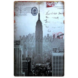 [ Mike86 ] London New York Paris CUBA Tin Sign Custom Travel Poster Personality Classic Iron Painting Decor Art LT-1703 - one46.com.au