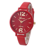 Geneva Women Bracelet Watch Famous brand Ladies Faux Leather Analog Quartz Wrist Watch Clock Women relojes mujer 2018 #D - one46.com.au