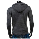 TANGNEST Autumn Men Hoodie 2019 New Classic Zipper Hooded Men's Casual Sweatershirt Spot Colors Asian Size 2XL MWW1485 - one46.com.au