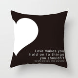 ZENGIA Love Couple Pillow Case Letter Mr and Mrs Pillow Cover Mr and Mrs Cushion Covers for Home Wedding Decoration Valentine - one46.com.au