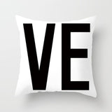 ZENGIA Love Couple Pillow Case Letter Mr and Mrs Pillow Cover Mr and Mrs Cushion Covers for Home Wedding Decoration Valentine - one46.com.au