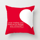 ZENGIA Love Couple Pillow Case Letter Mr and Mrs Pillow Cover Mr and Mrs Cushion Covers for Home Wedding Decoration Valentine - one46.com.au