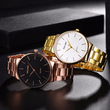 YOLAKO Brand Fashion Men Stainless Steel Business Watch Luxury Male Quartz Watch Casual Men Wristwatches Relogio Masculino - one46.com.au