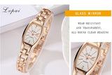 LVPAI Rose Gold Casual Quartz Ladies Bracelet Wristwatches New Arrive Creative Women Fashion Luxury Watch Dress Quartz Clock - one46.com.au