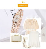 LVPAI Rose Gold Casual Quartz Ladies Bracelet Wristwatches New Arrive Creative Women Fashion Luxury Watch Dress Quartz Clock - one46.com.au