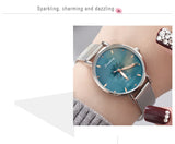 Women's Wristwatches Luxury Silver Popular Pink Dial Flowers Metal Ladies Bracelet Quartz Clock Fashion Wrist Watch 2019 Top - one46.com.au