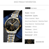 NIBOSI Simple Gold Watch Men Relojes 2018 Quartz Clock Military Sport Male Full Steel Business Gift Men Watch Relogio Masculino - one46.com.au