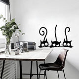 3 Funny Cats Printed Wall Stickers For Kids Rooms DIY Home Decoration Cartoon Animals Wall Decals PVC Mural Art - one46.com.au