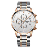 NIBOSI Men Watch Chronograph Sport Mens Watches Top Brand Luxury Waterproof Full Steel Quartz Gold Clock Men Relogio Masculino - one46.com.au