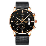 NIBOSI Men Watch Chronograph Sport Mens Watches Top Brand Luxury Waterproof Full Steel Quartz Gold Clock Men Relogio Masculino - one46.com.au