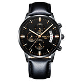 NIBOSI Men Watch Chronograph Sport Mens Watches Top Brand Luxury Waterproof Full Steel Quartz Gold Clock Men Relogio Masculino - one46.com.au